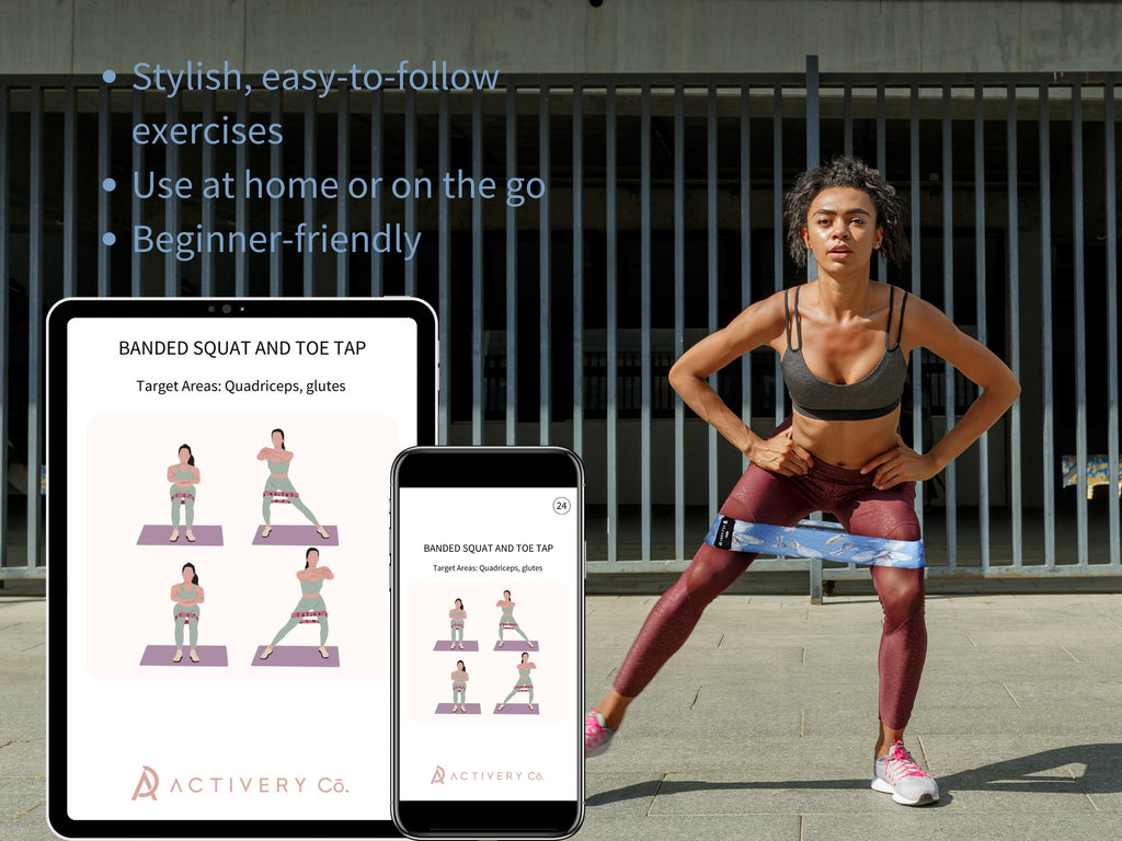 25 Resistance Band Exercise Cards