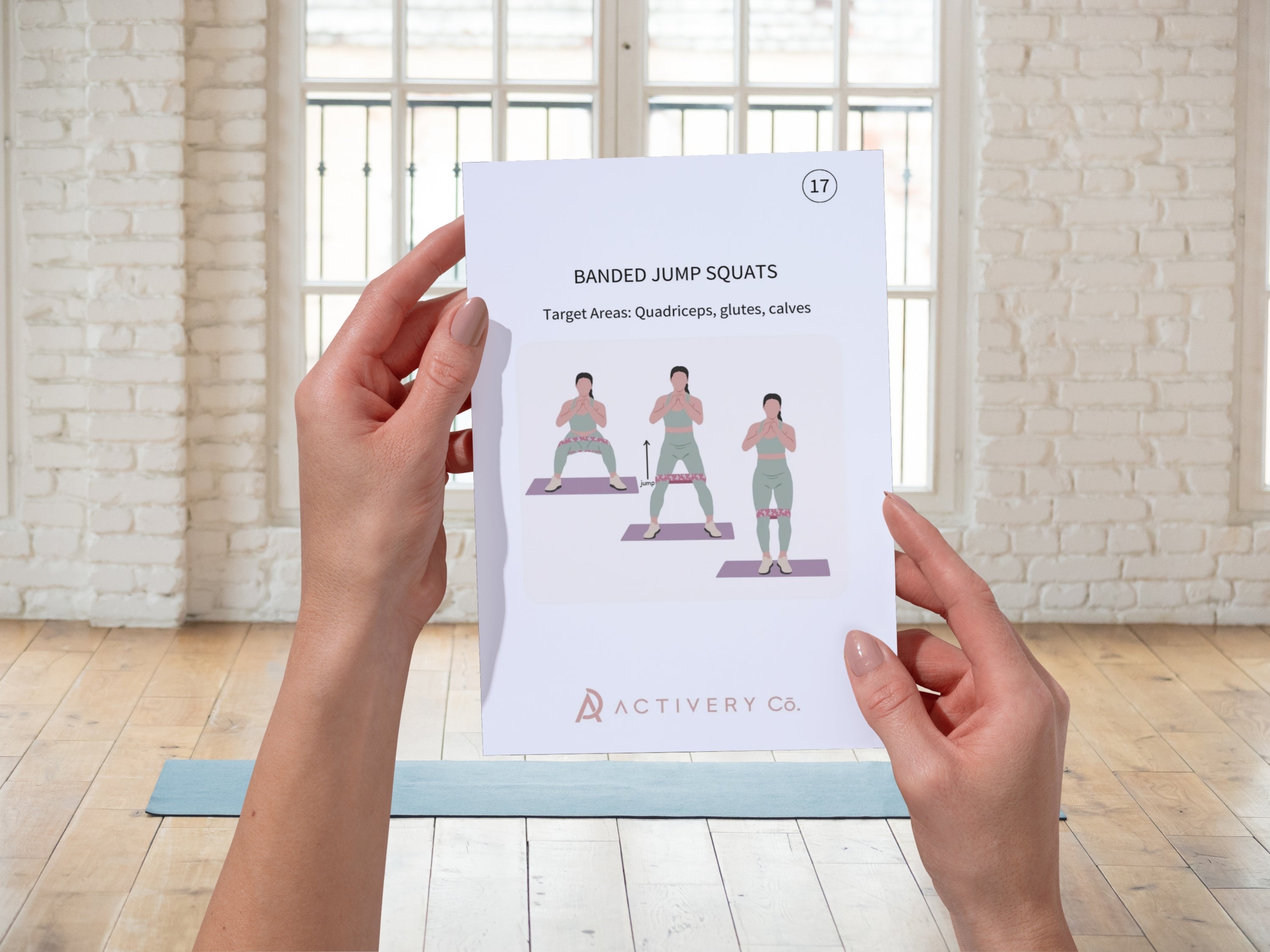 25 Resistance Band Exercise Cards