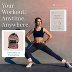 Pink Zebra Wrist & Ankle Weights – 1LB Each + 25 Exercise Cards