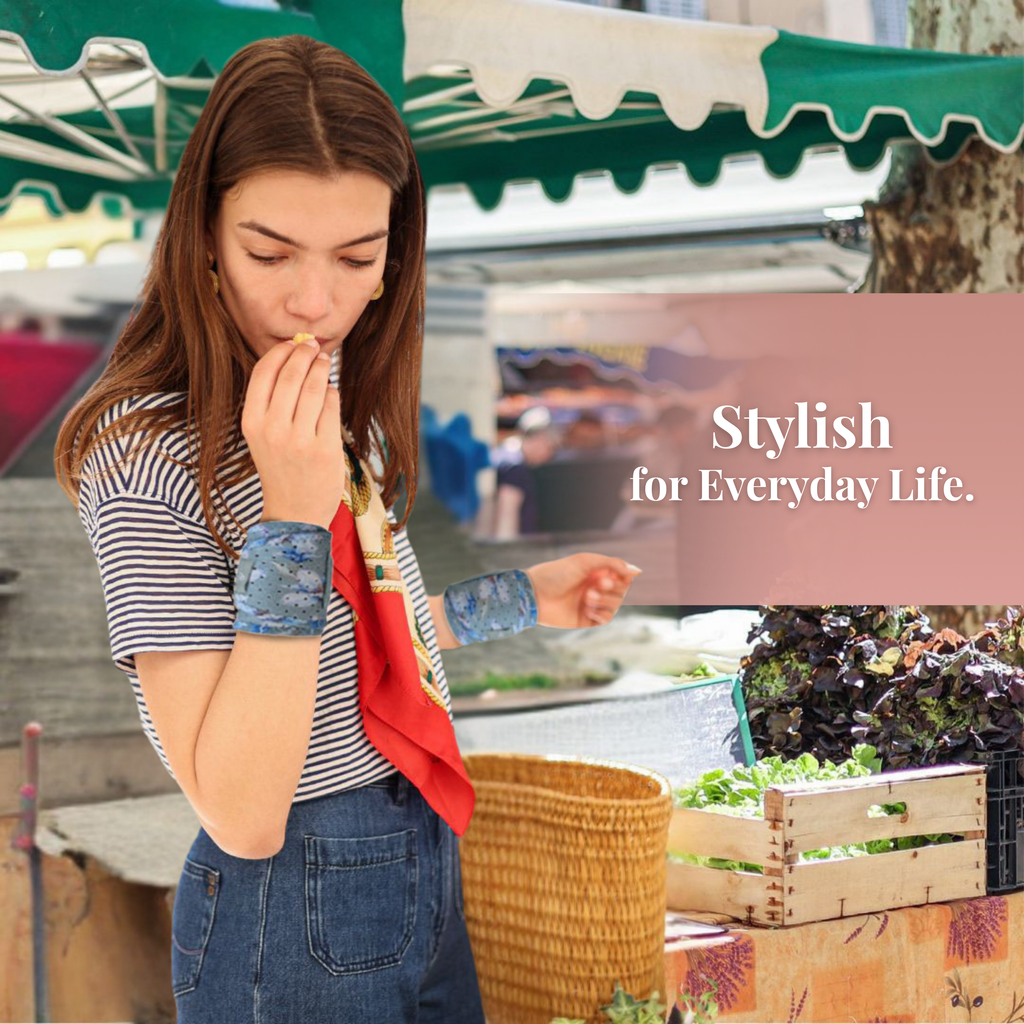 Sage Green Floral Wrist Brace 2-pack