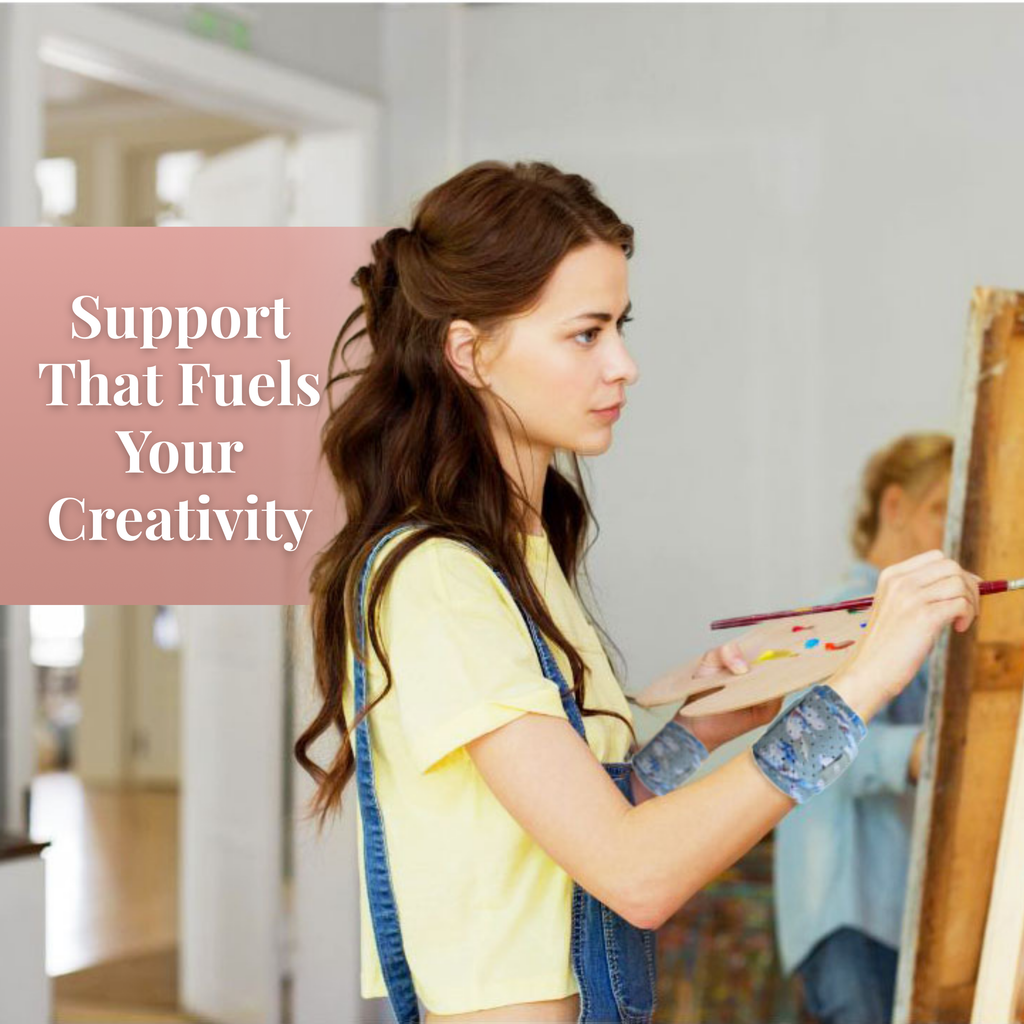 Sage Green Floral Wrist Brace 2-pack