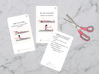 25 Pilates Ring Exercise Cards
