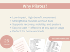 25 Pilates Ring Exercise Cards