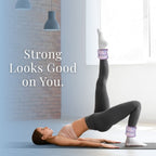 Purple Tie-Dye Wrist & Ankle Weights – 1LB Each + 25 Exercise Cards