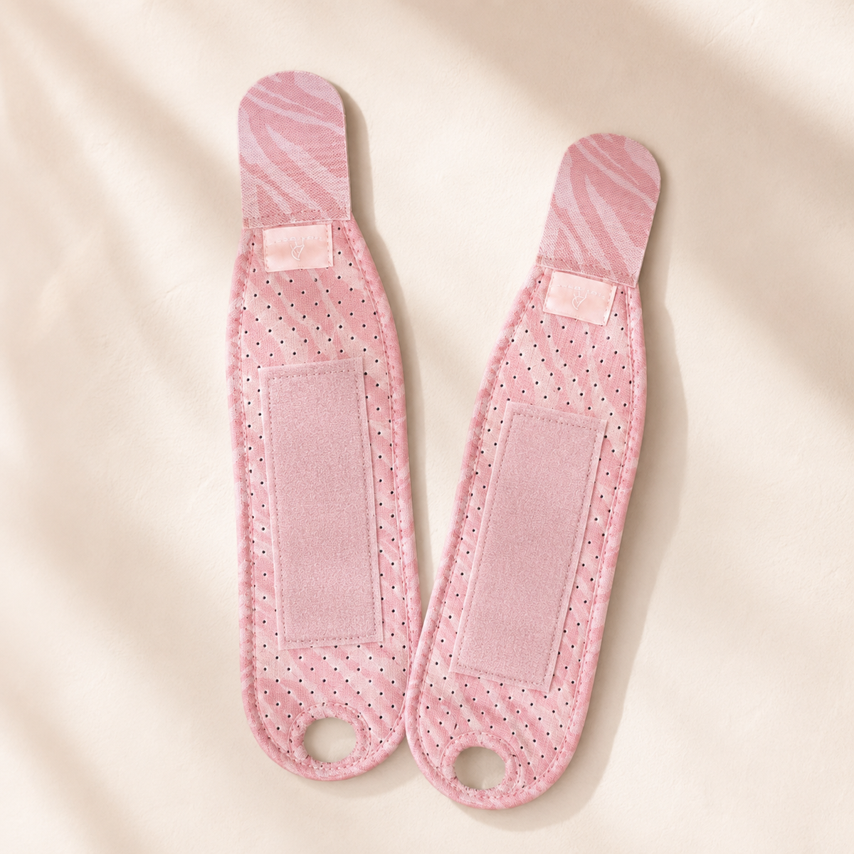 Pink Zebra Wrist Brace for Women 2-pack