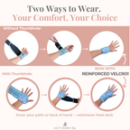 Sage Green Floral Wrist Brace 2-pack