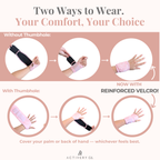 Pink Zebra Wrist Brace 2-pack