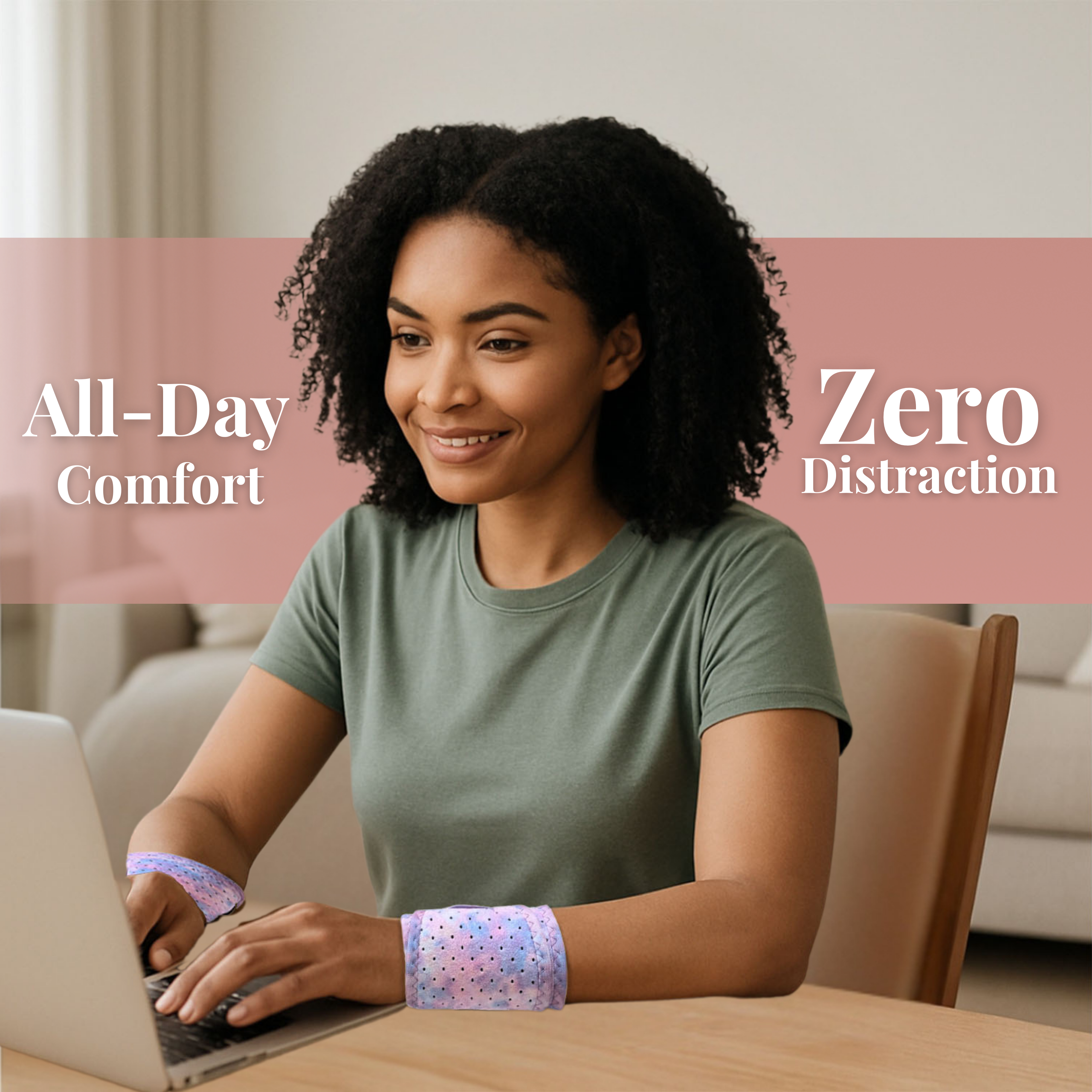 Purple Tie-Dye Wrist Brace 2-pack