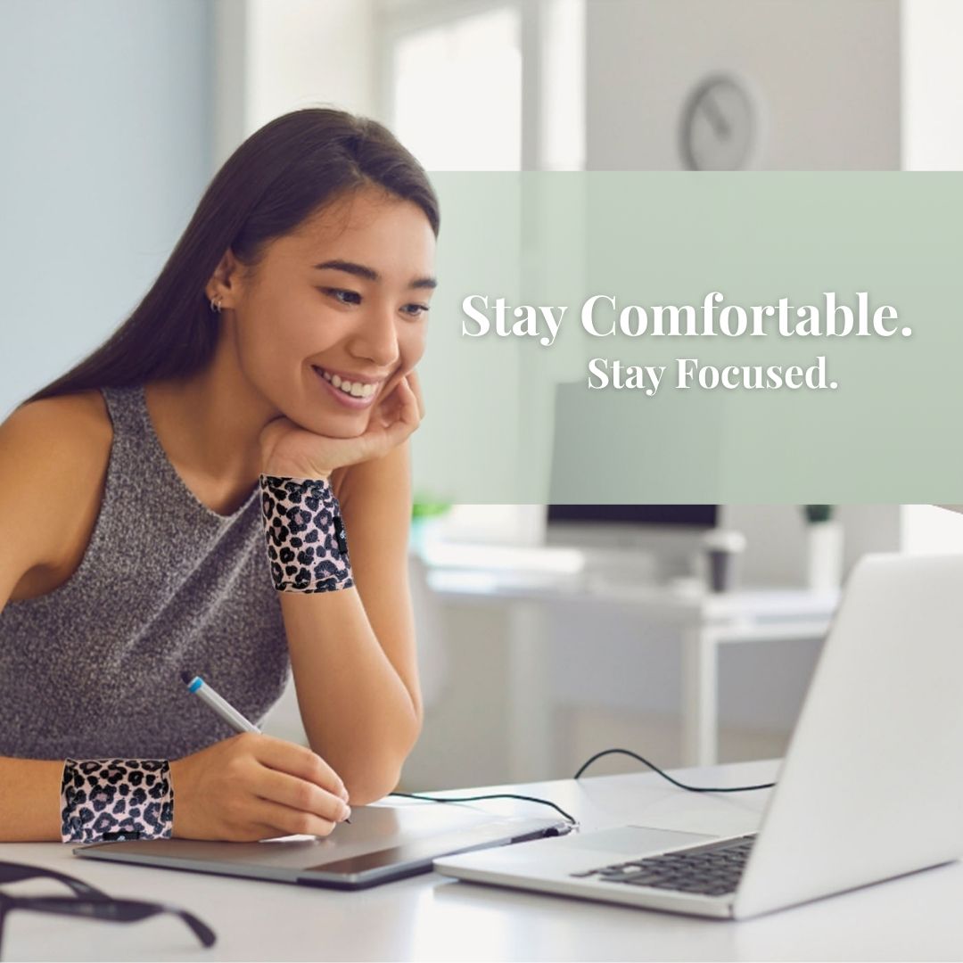 Leopard Print Wrist Brace 2-pack