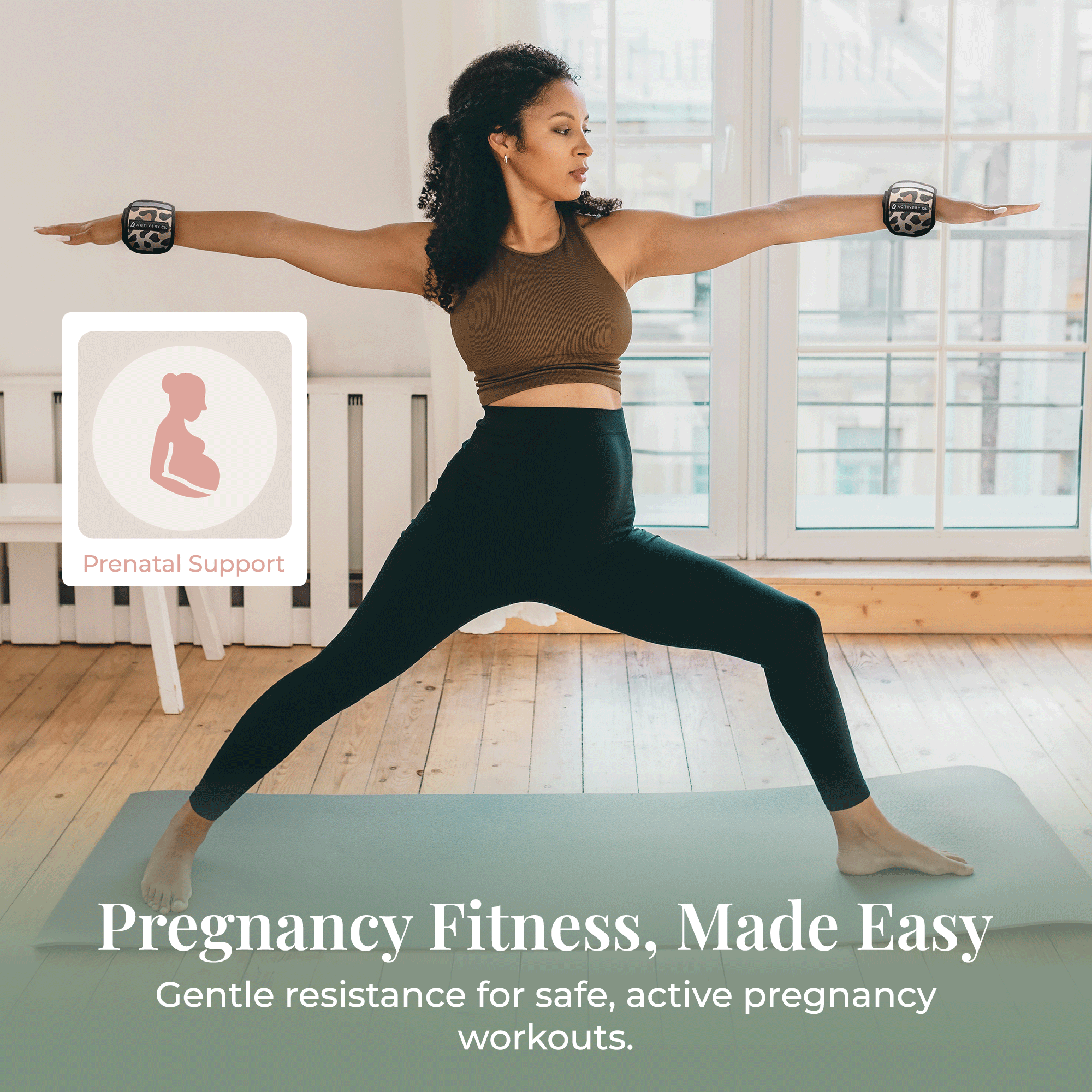 Leopard Wrist & Ankle Weights – 1LB Each + 25 Exercise Cards